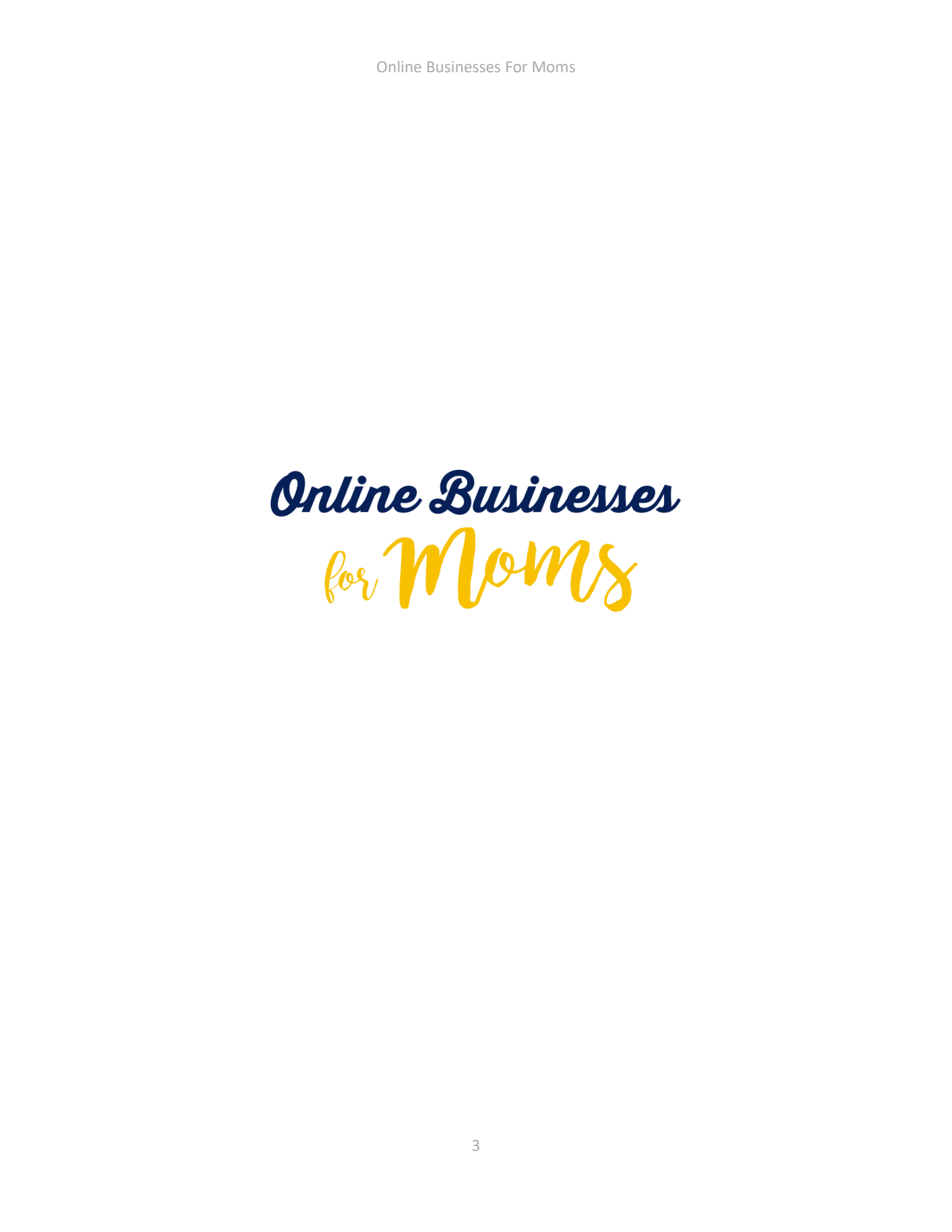 online business for moms