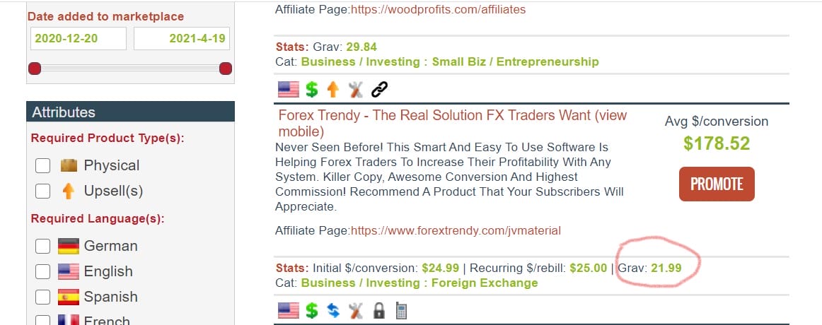 Affiliate marketing research -Clickbankk